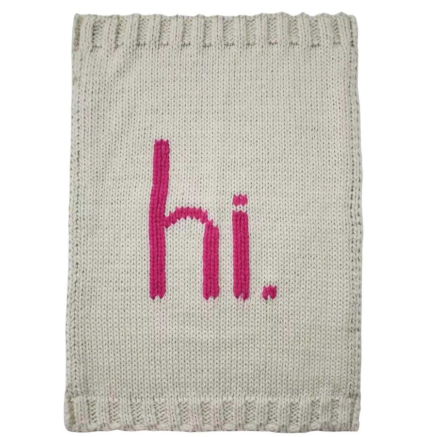 Baby Stuff Huggalugs | Hi. Hand Knit Blanket, Neon Pink