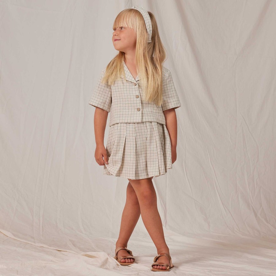 Girl Rylee & Cru | Rylee & Cru Pleated Skirt, Laurel Plaid