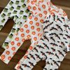 Boy SpearmintLOVE | Organic Waffle Basic Zip Romper, Trick Or Treating Bat