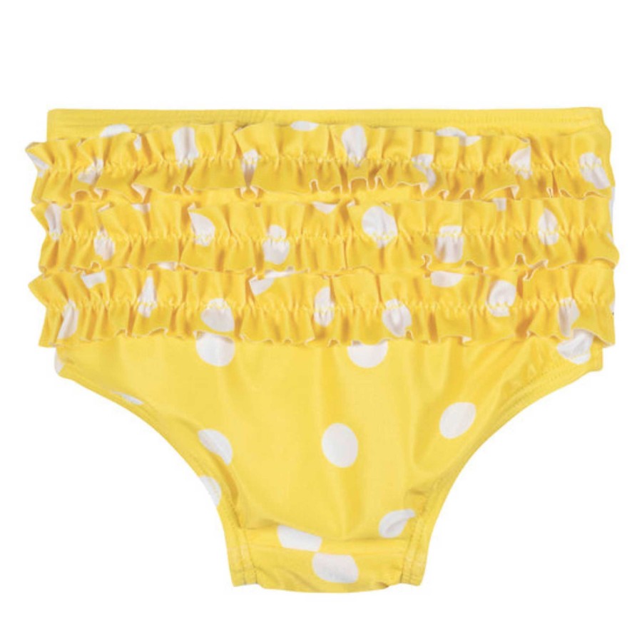 Girl Gerber Childrenswear | Rash Guard And Swim Bottoms Set, Lemon Squeeze