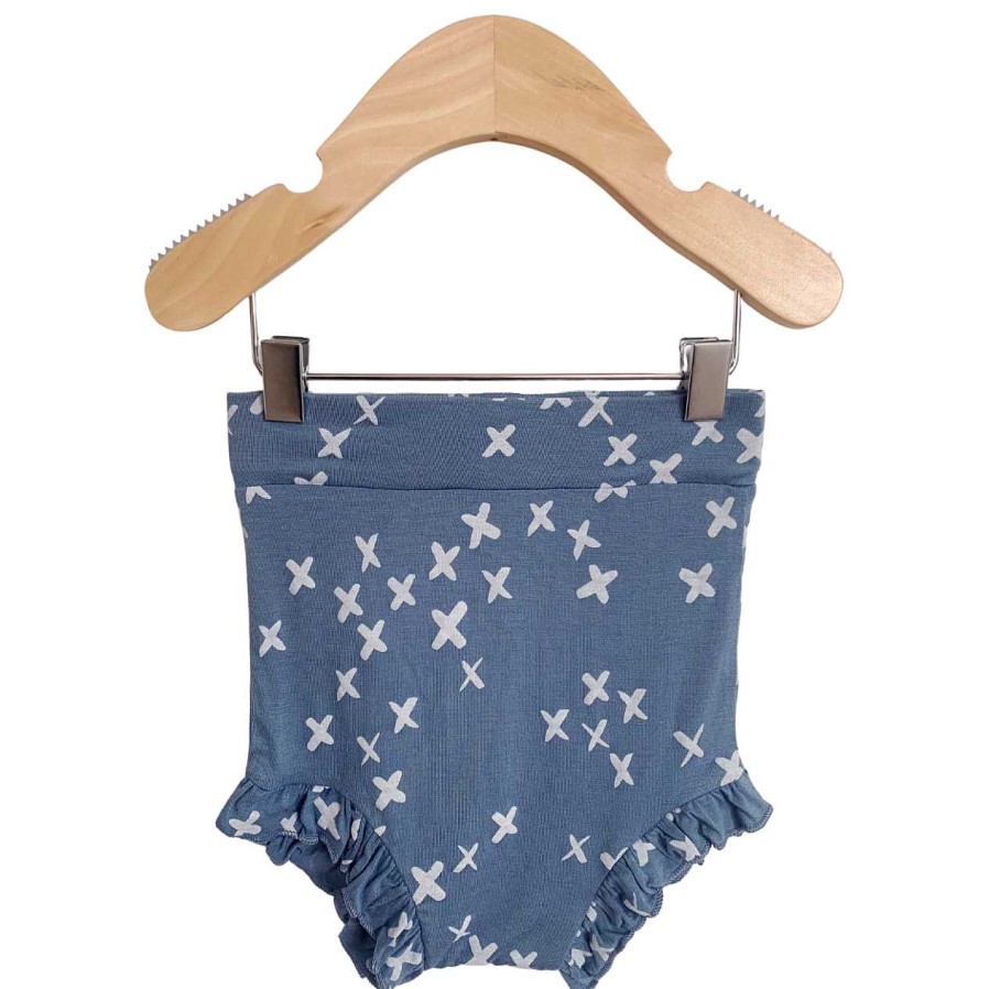 Girl SpearmintLOVE | Ruffle Bloomer, Blue Kisses