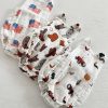 Boy Angel Dear | Muslin Retro Sunsuit, American Flag