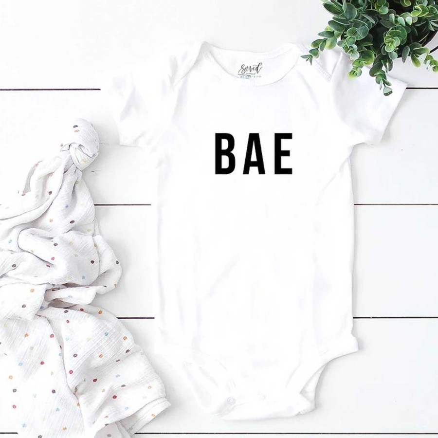 Girl Saved by Grace Co. | Bae Graphic Bodysuit, White