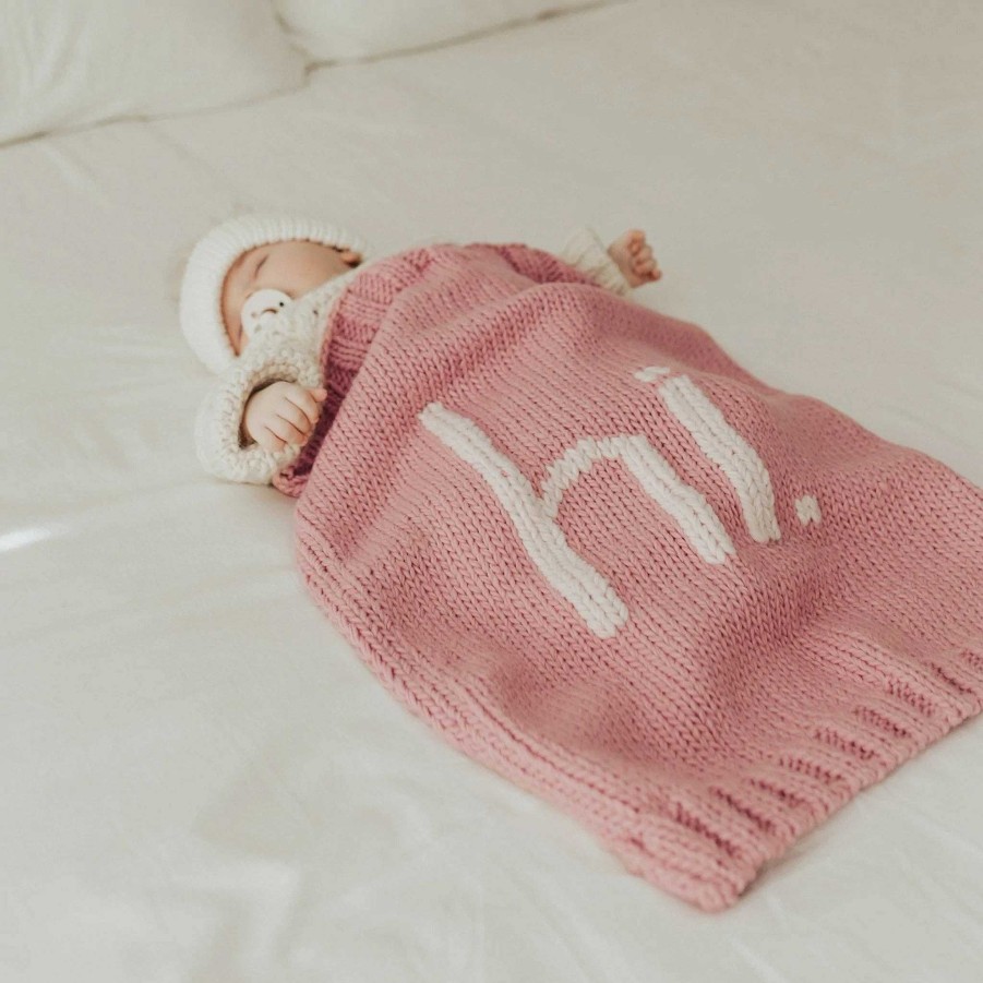 Baby Stuff Huggalugs | Hi. Hand Knit Blanket, Rosy Pink