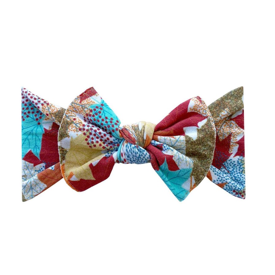 Girl Baby Bling Bows | Knot Bow, Speckled Leaf