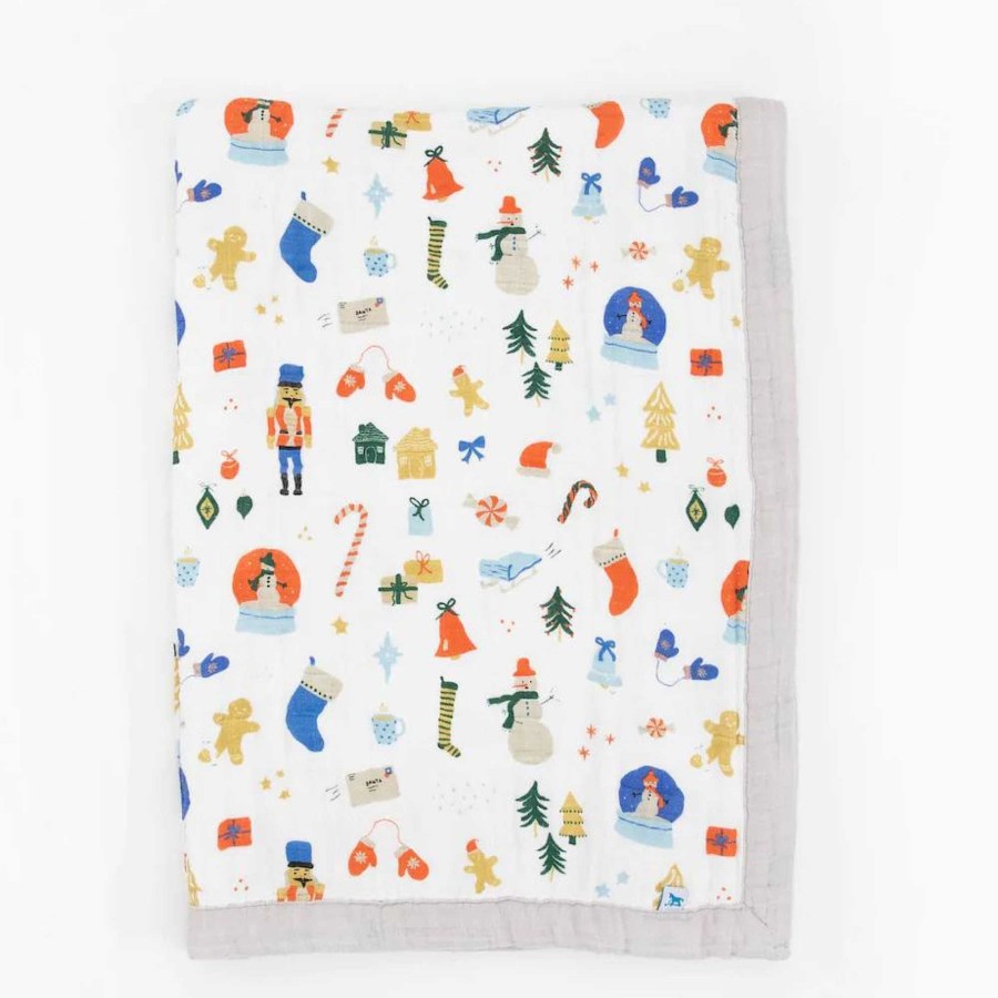 Baby Stuff Little Unicorn | Cotton Muslin Baby Blanket, Christmas Time