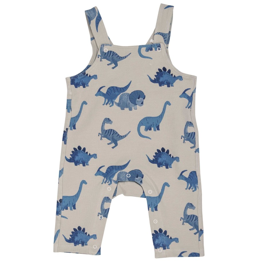 Boy Angel Dear | French Terry Overalls, Blue Dinos