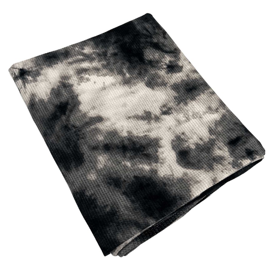 Baby Stuff SpearmintLOVE | Organic Cotton Waffle Swaddle Blanket, Black Tie Dye