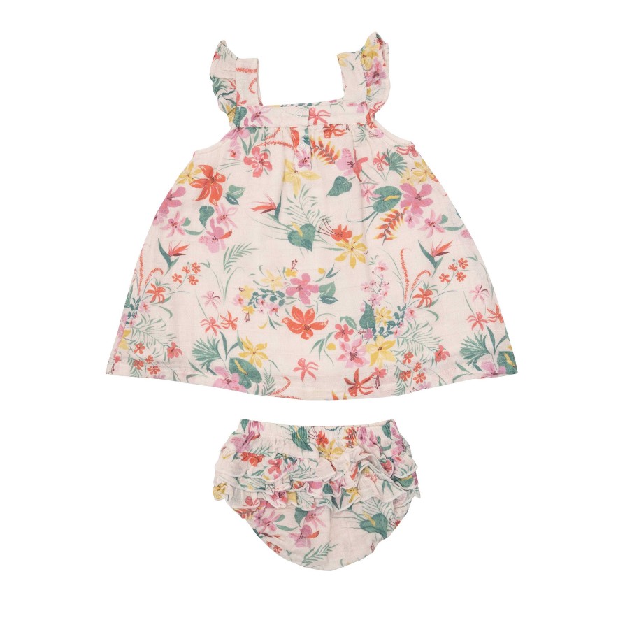 Girl Angel Dear | Sundress & Bloomer Set, Leilani Floral