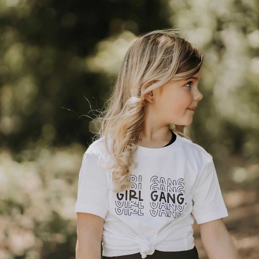 Girl Saved by Grace Co. | Girl Gang Graphic Tee, White