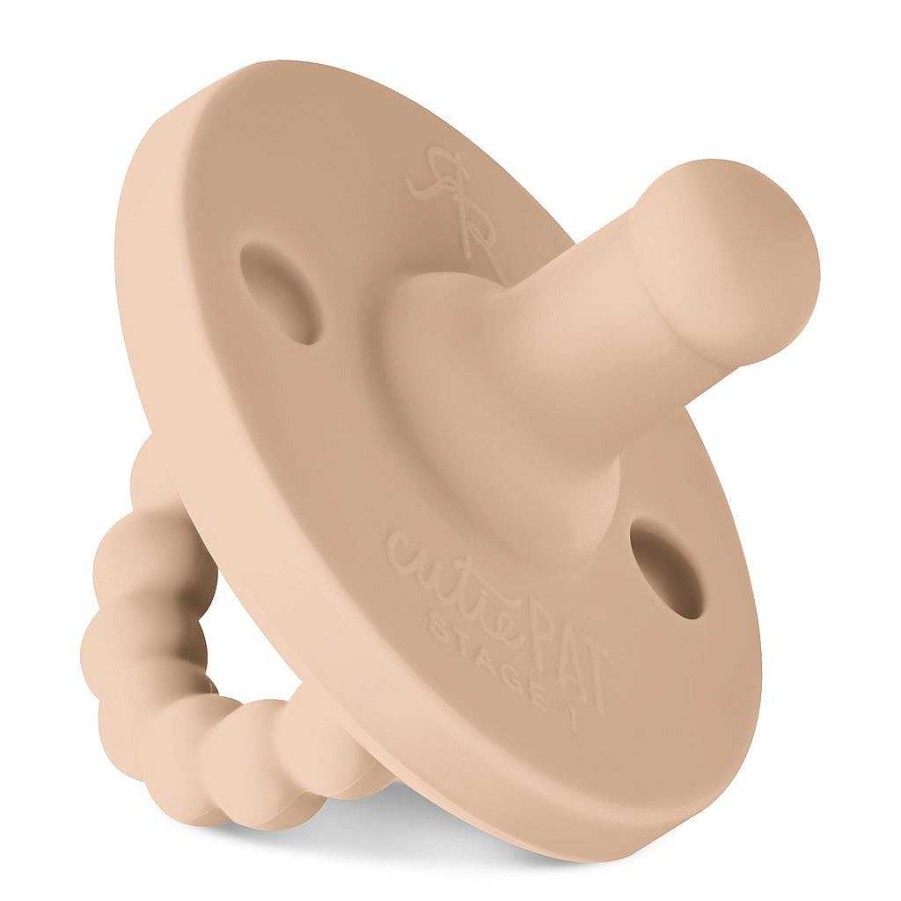 Baby Stuff Ryan & Rose | Cutie Pat Round Pacifier, Tan