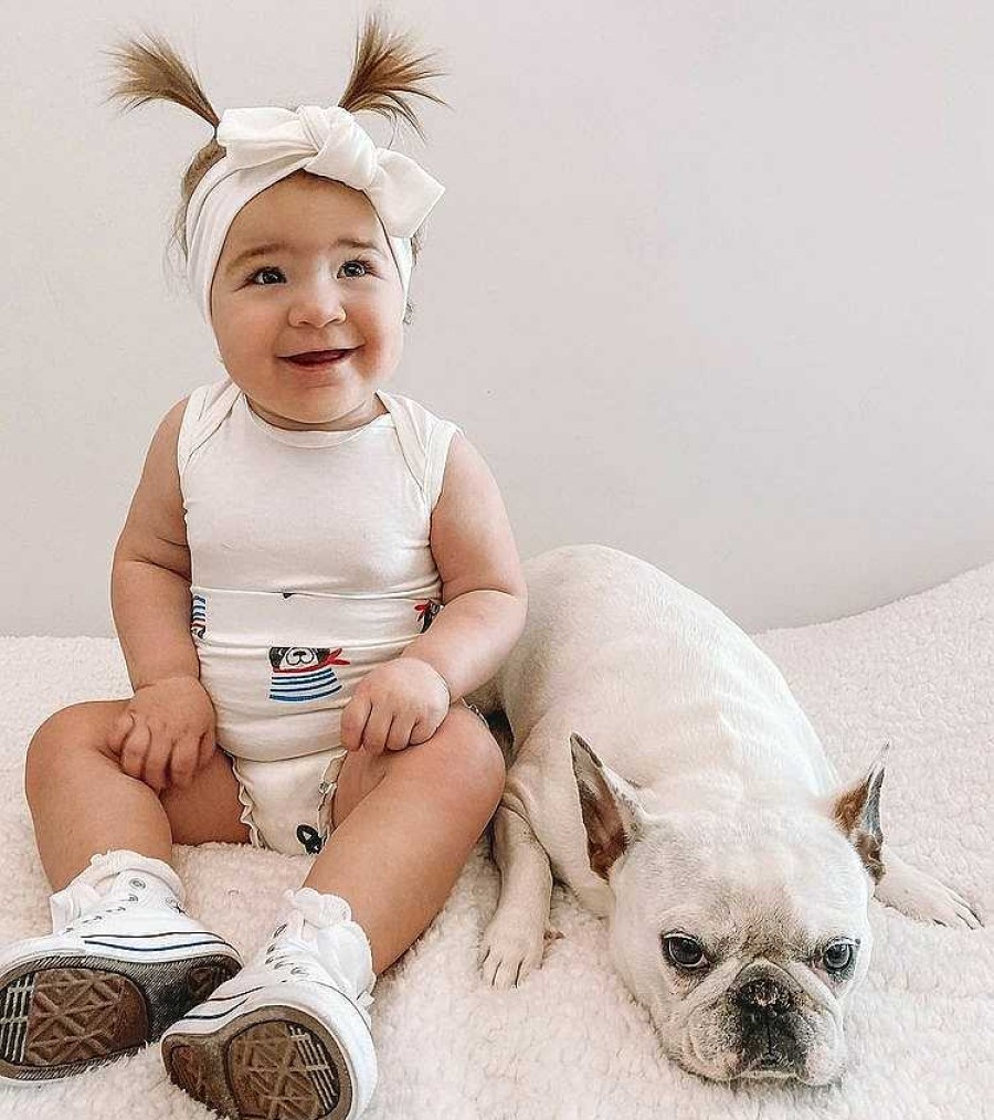 Girl SpearmintLOVE | Ruffle Bloomer, Frenchie The Dog