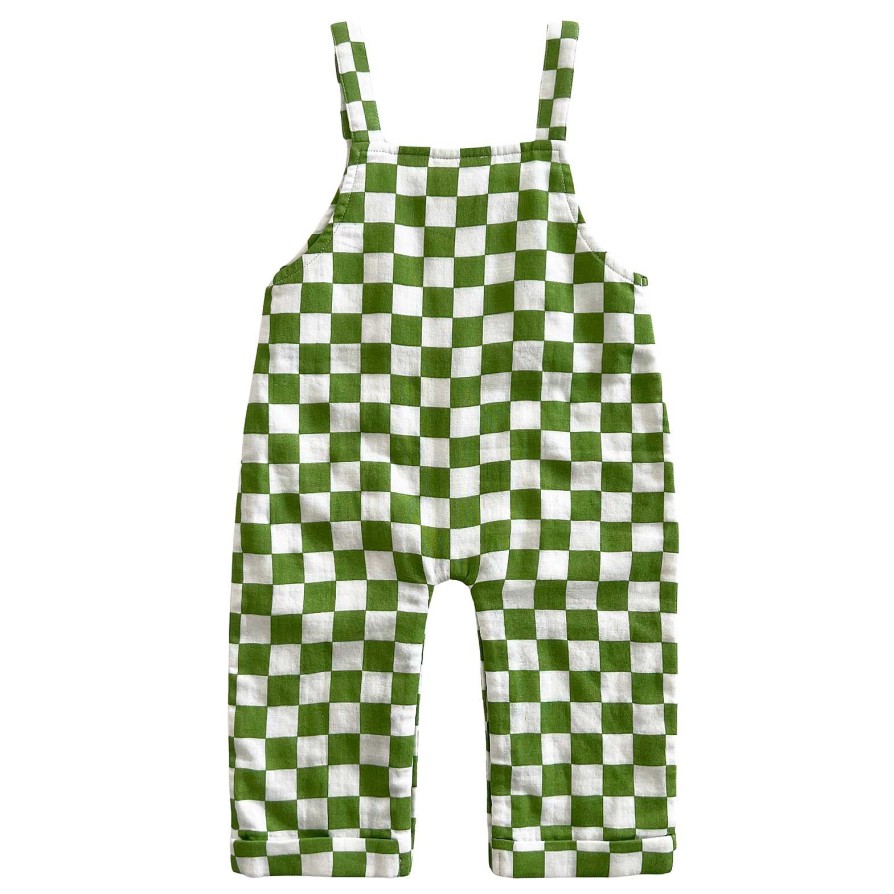 Boy SIIX Collection | Lime Checkerboard / Organic Phoenix Overall