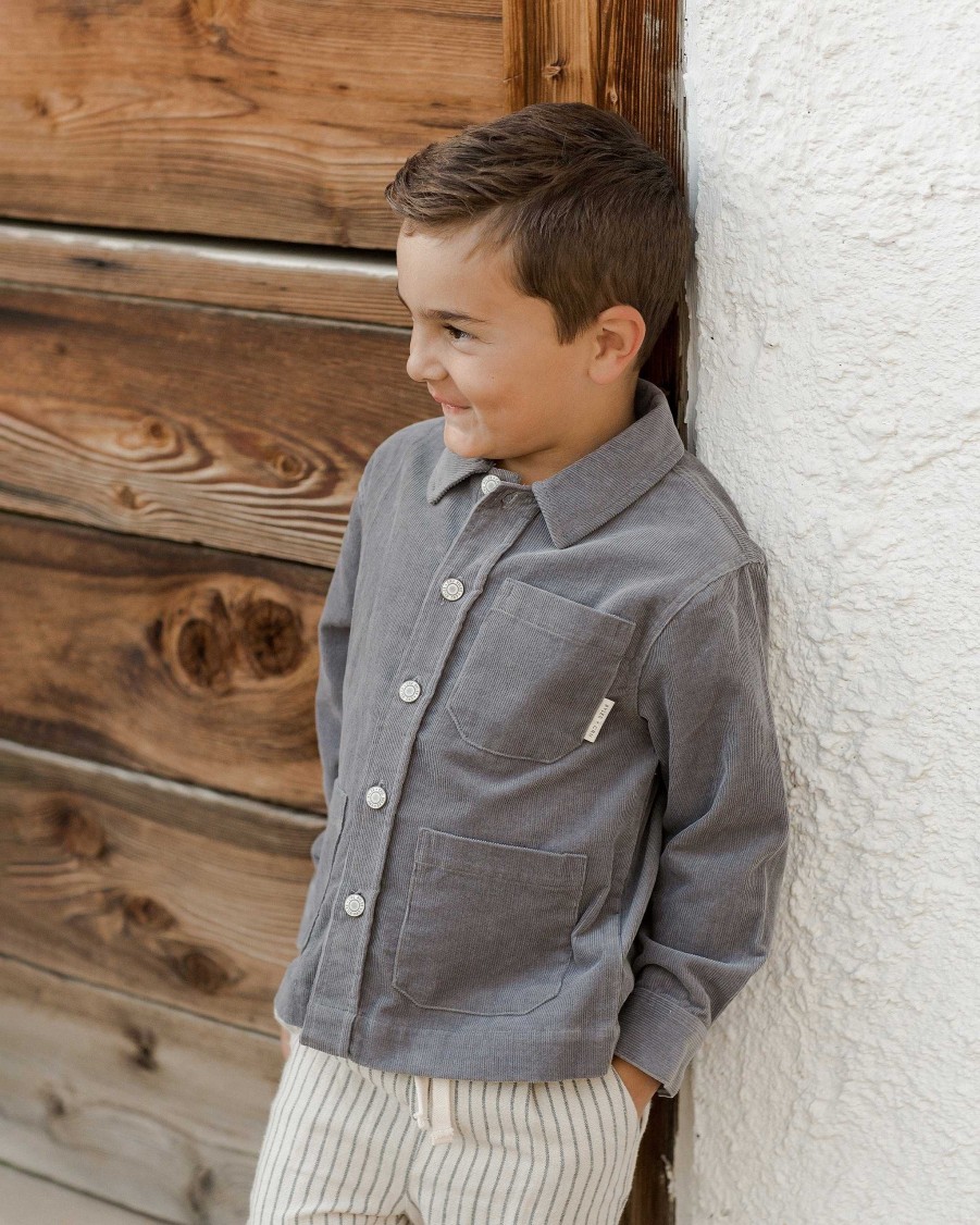 Boy Rylee & Cru | Rylee & Cru Ryder Pant, Slate Pinstripe