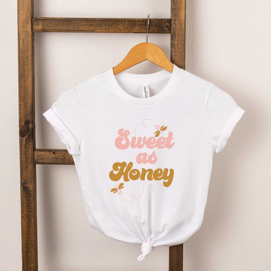 Girl The Juniper Shop | Sweet As Honey Short Sleeve Tee, White