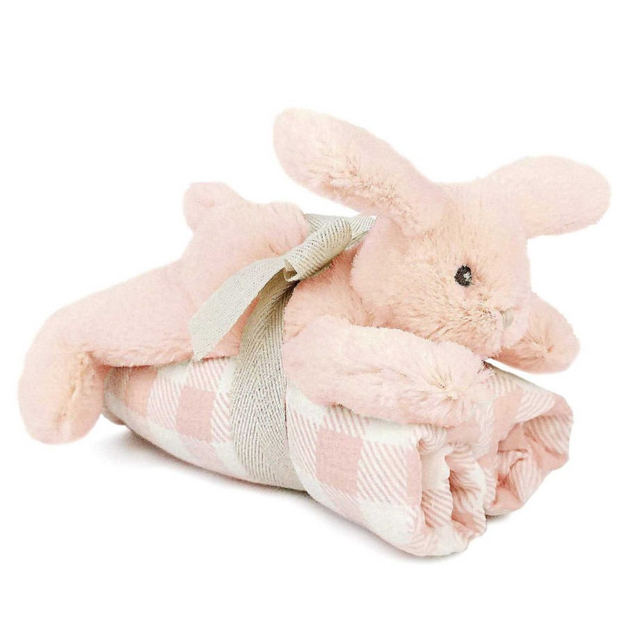 Girl Mon Ami | Blankie & Bunny Gift Set, Pink