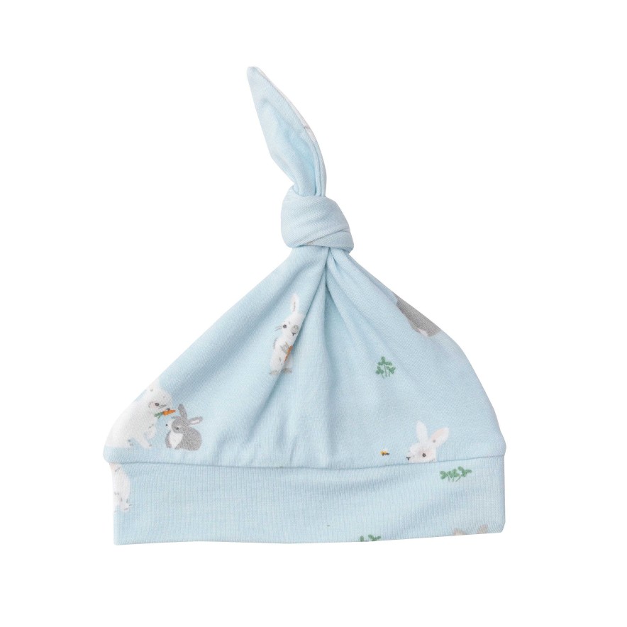 Accessories Angel Dear | Knot Beanie, Bunnies Blue