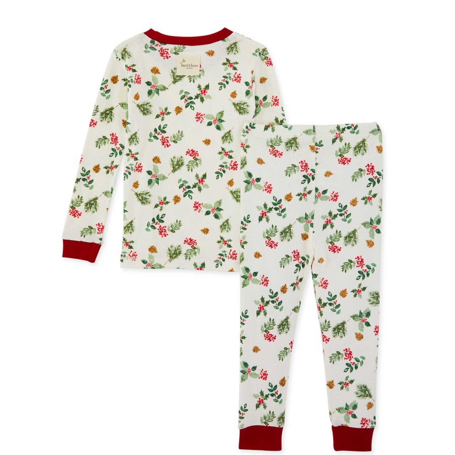 Girl Burt's Bees Baby | Organic 2-Piece Pajama Set, Nature'S Holiday