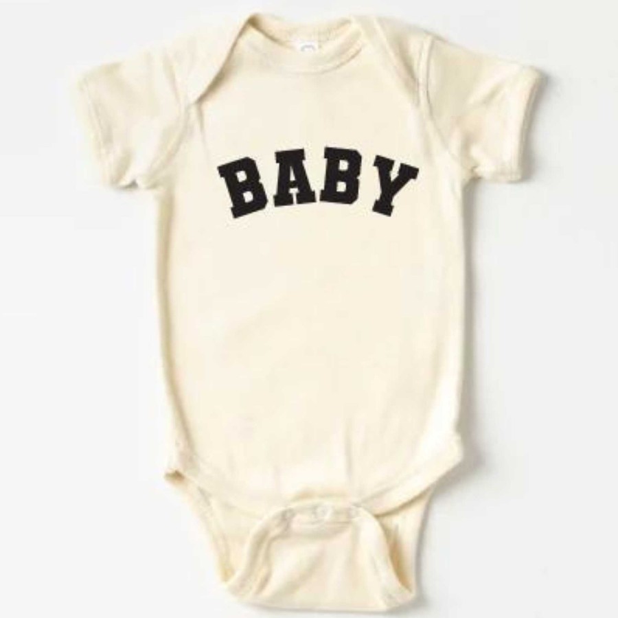 Boy Saved by Grace Co. | Baby Graphic Bodysuit, Natural