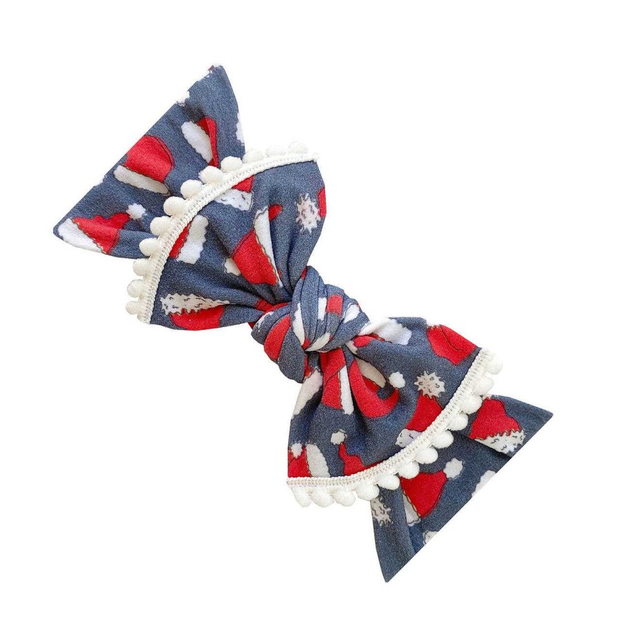 Girl Baby Bling Bows | Trimmed Knot Bow, Ho-Ho Bow