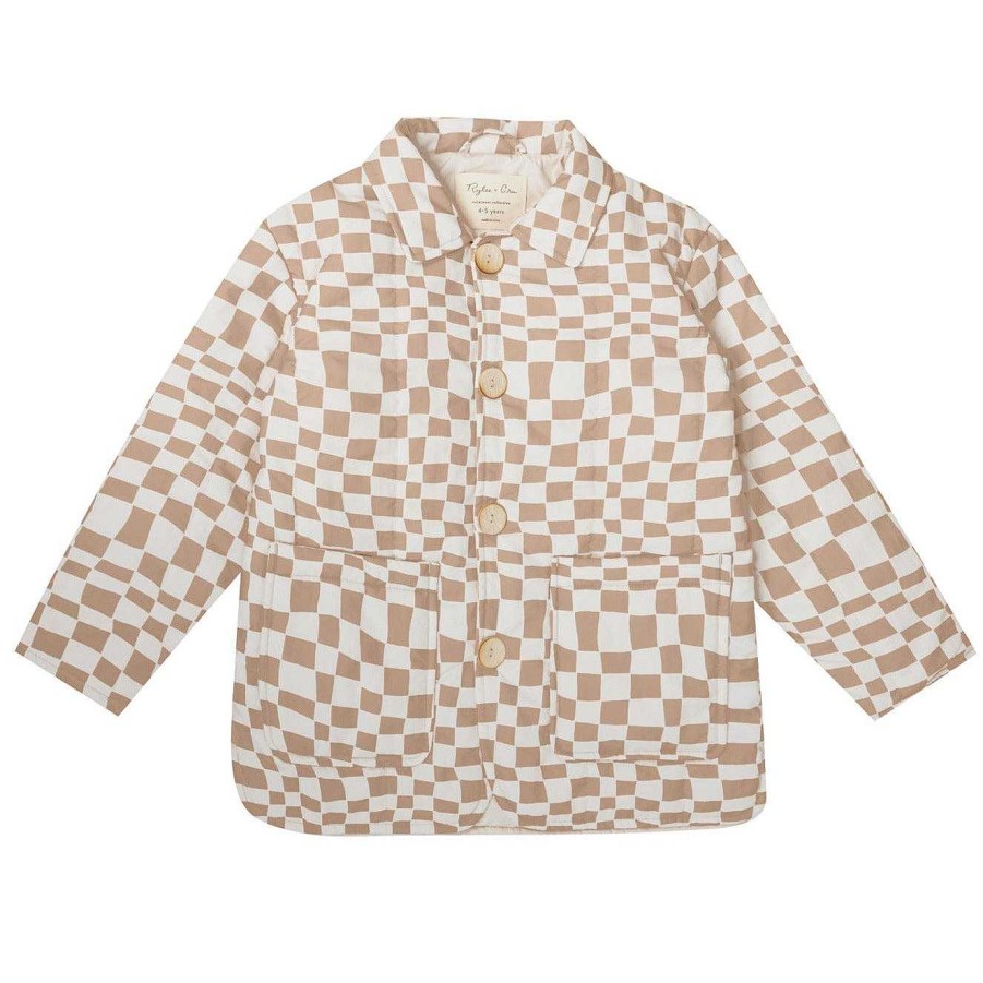 Boy Rylee & Cru | Rylee & Cru Noelle Coat, Sand Check