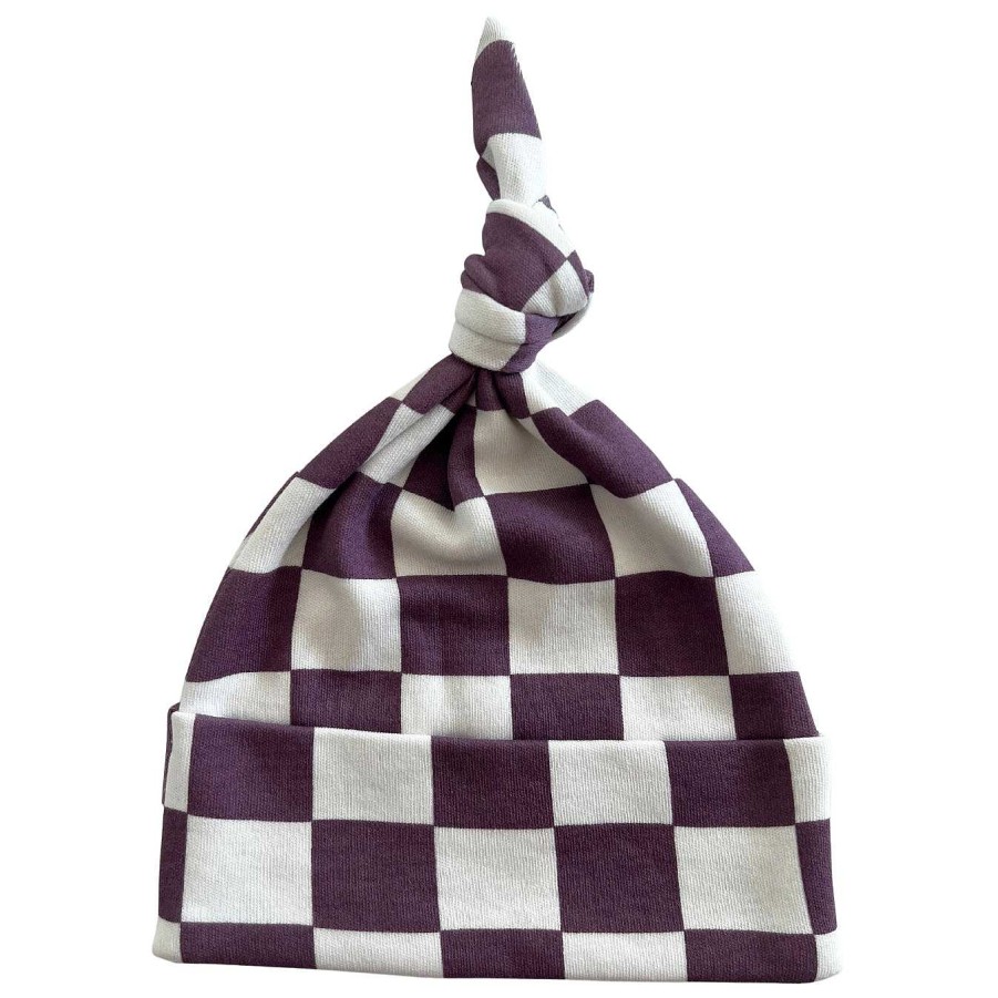 Boy SIIX Collection | Berry Cheesecake Checkerboard / Organic Beanie