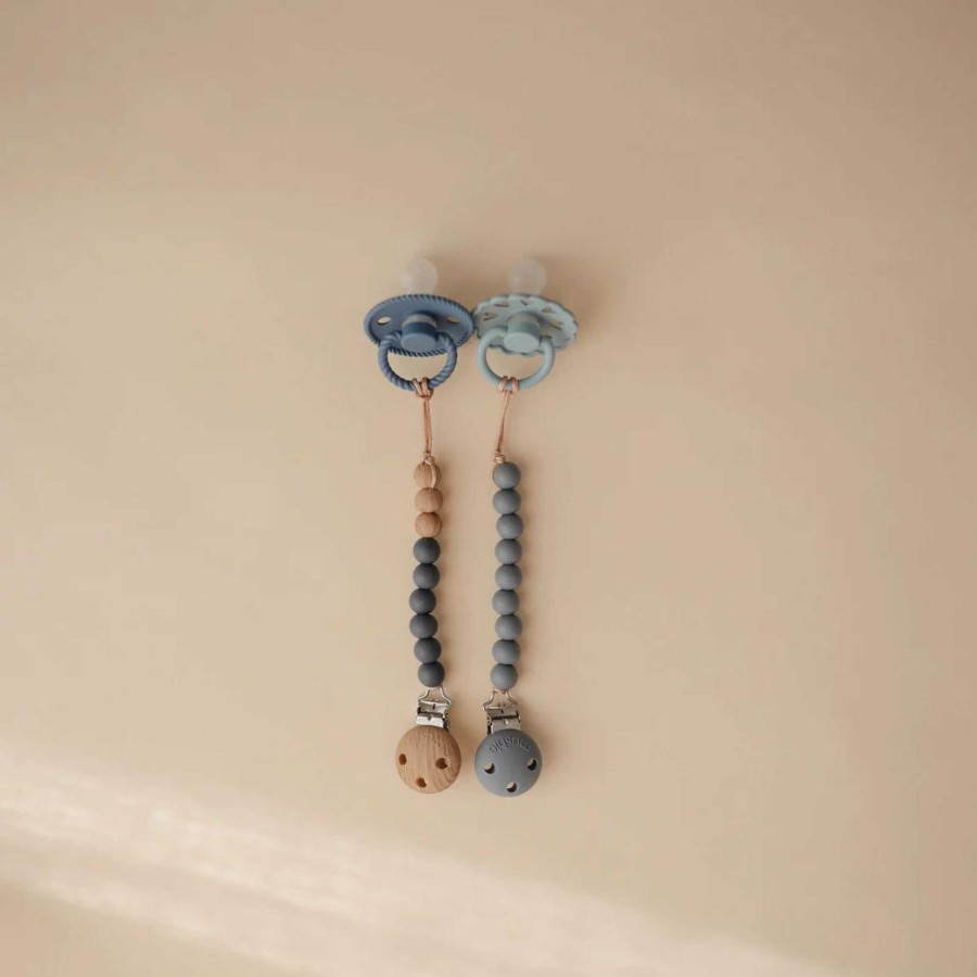 Baby Stuff mushie Pacifier Clips | Hera Pacifier Clip, Tradewinds