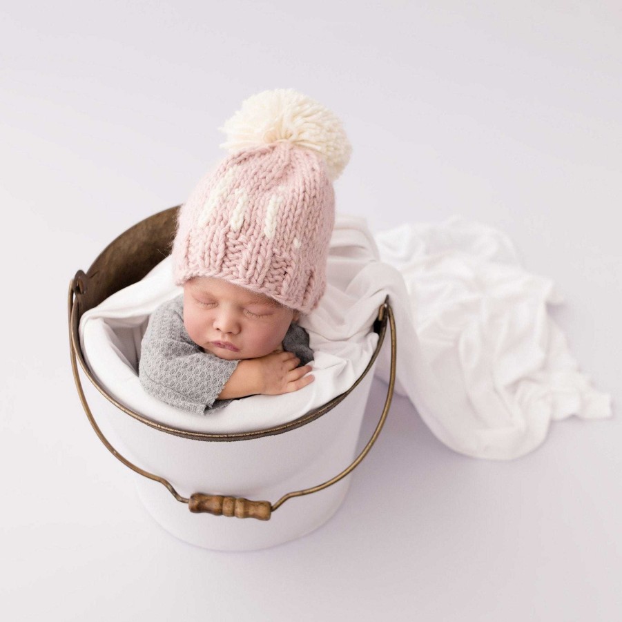 Accessories Huggalugs | Hi. Knit Beanie, Rosy