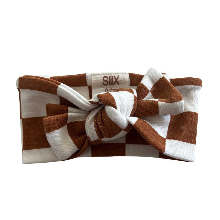 Girl SIIX Collection | Stracciatella Checkerboard / Organic Bow