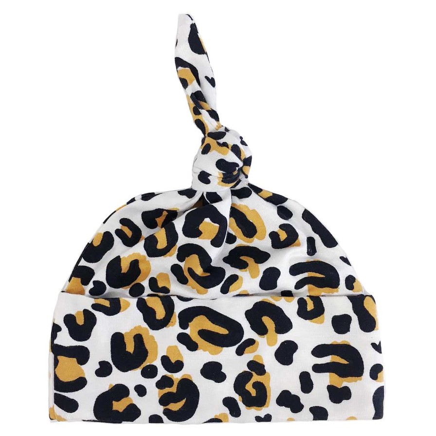 Accessories SpearmintLOVE | Newborn Knot Beanie, Leopard