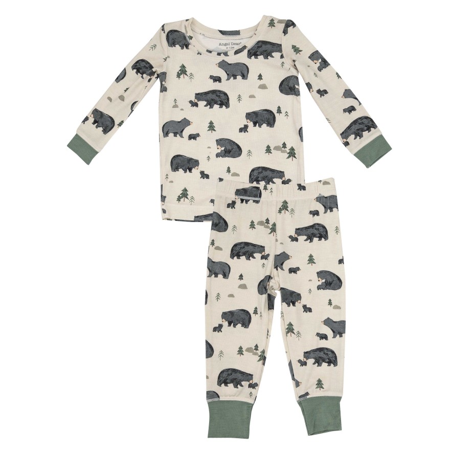 Boy Angel Dear | 2-Piece Lounge Wear Set, Black Bear