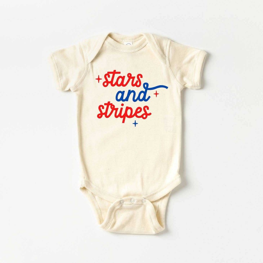 Boy Benny & Ray Apparel | Graphic Short Sleeve Bodysuit, Stars And Stripes