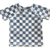 Boy SIIX Collection | Blueberry Muffin Checkerboard / Cabana Rashguard / Upf 50+