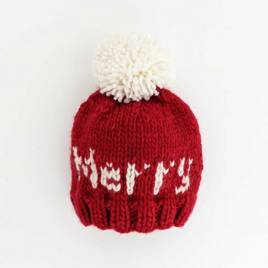 Accessories Huggalugs | Merry Knit Pom Hat