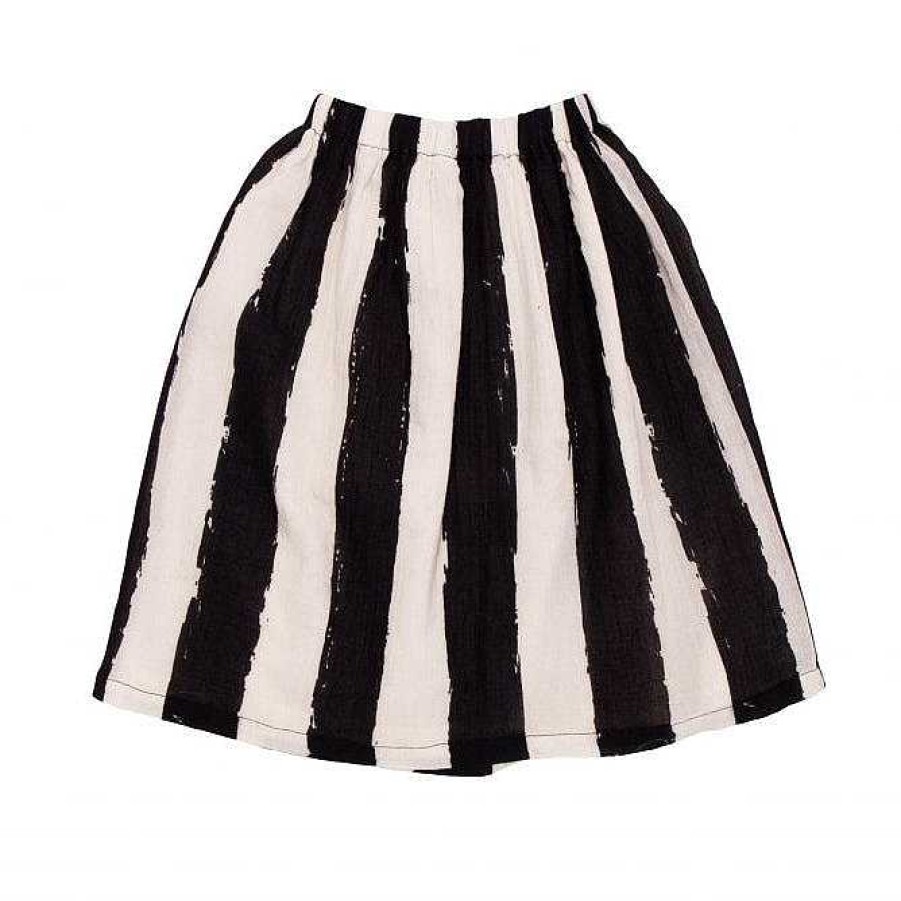 Girl Noe + Zoe | Long Skirt, Black Stripes