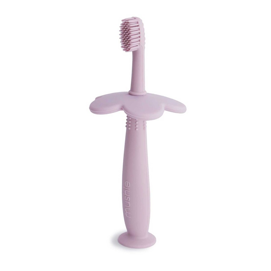 Baby Stuff mushie | Flower Training Toothbrush, Soft Lilac