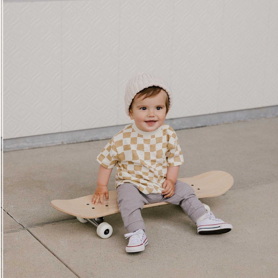 Boy Rylee & Cru | Rylee & Cru Relaxed Tee, Sand Check