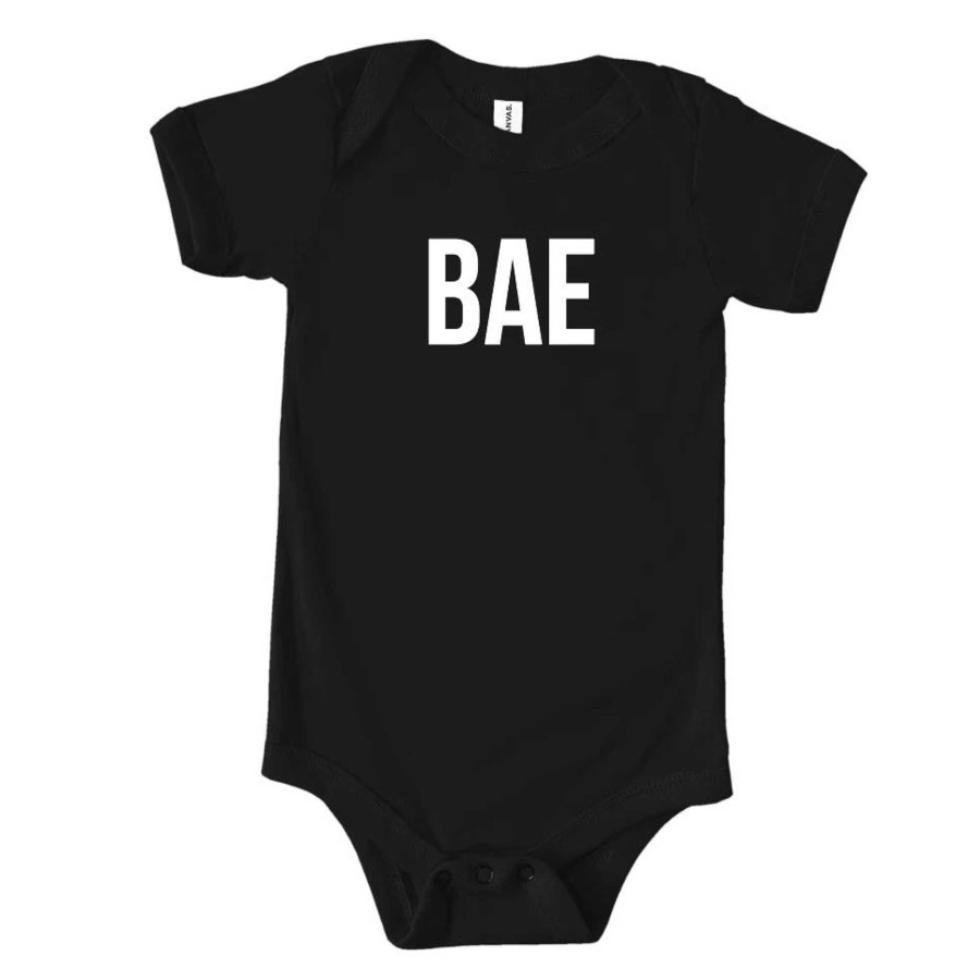 Boy Saved by Grace Co. | Bae Graphic Bodysuit, Black