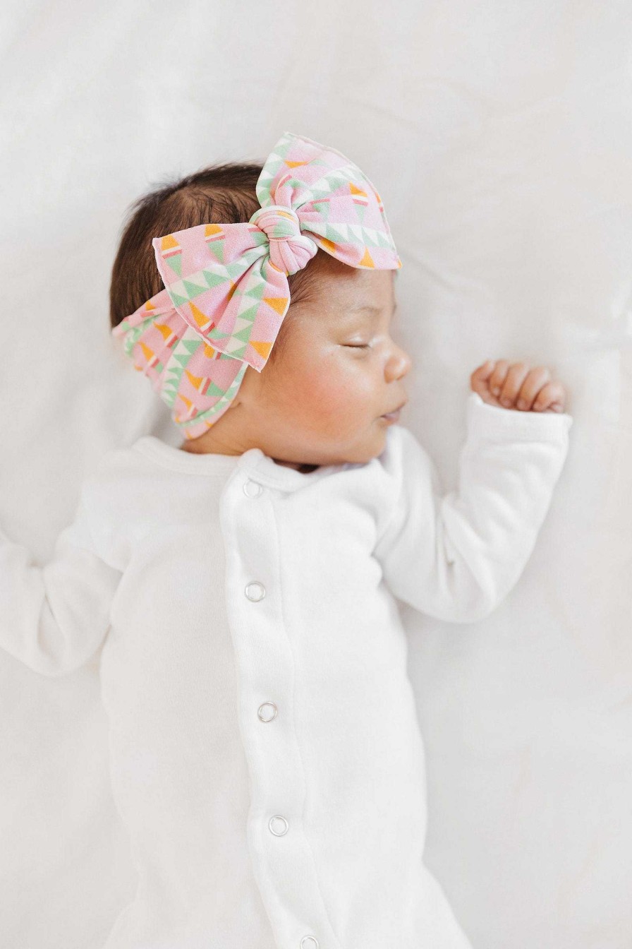 Girl Baby Bling Bows | Knot Bow, Abstract Feather