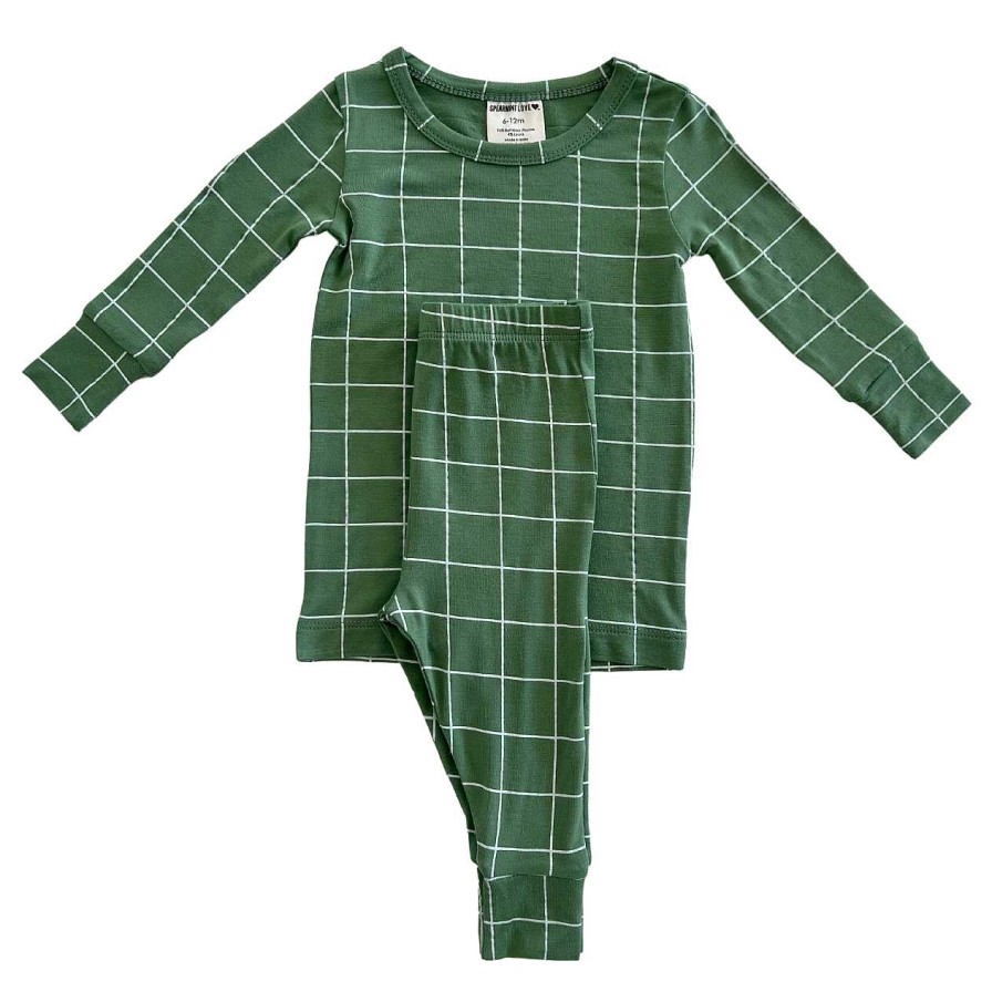 Boy SpearmintLOVE | 2-Piece Set, Basil Windowpane