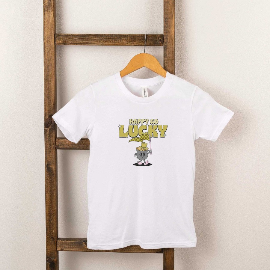 Boy The Juniper Shop | Happy Go Lucky Pot Of Gold Short Sleeve Tee, White