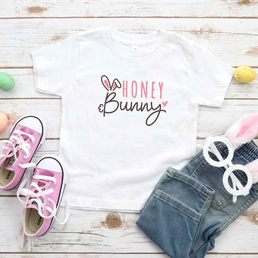 Girl The Juniper Shop | Honey Bunny Short Sleeve Tee, White