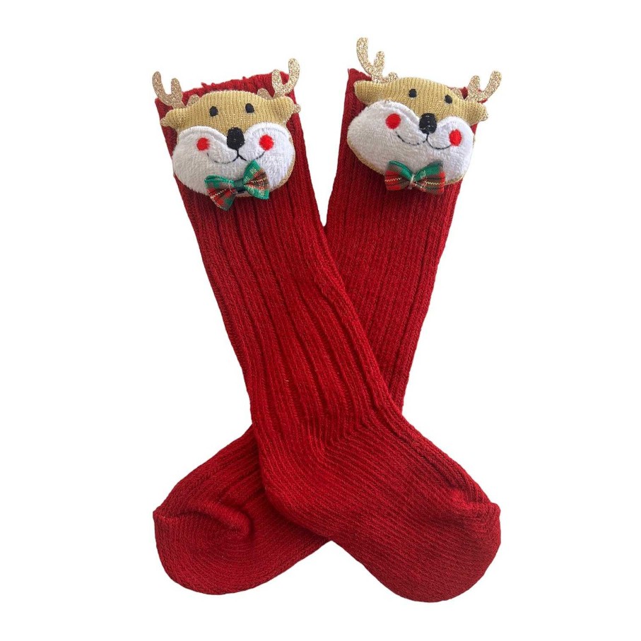 Accessories Sold by SpearmintLOVE | Over-The-Knee Socks, Reindeer