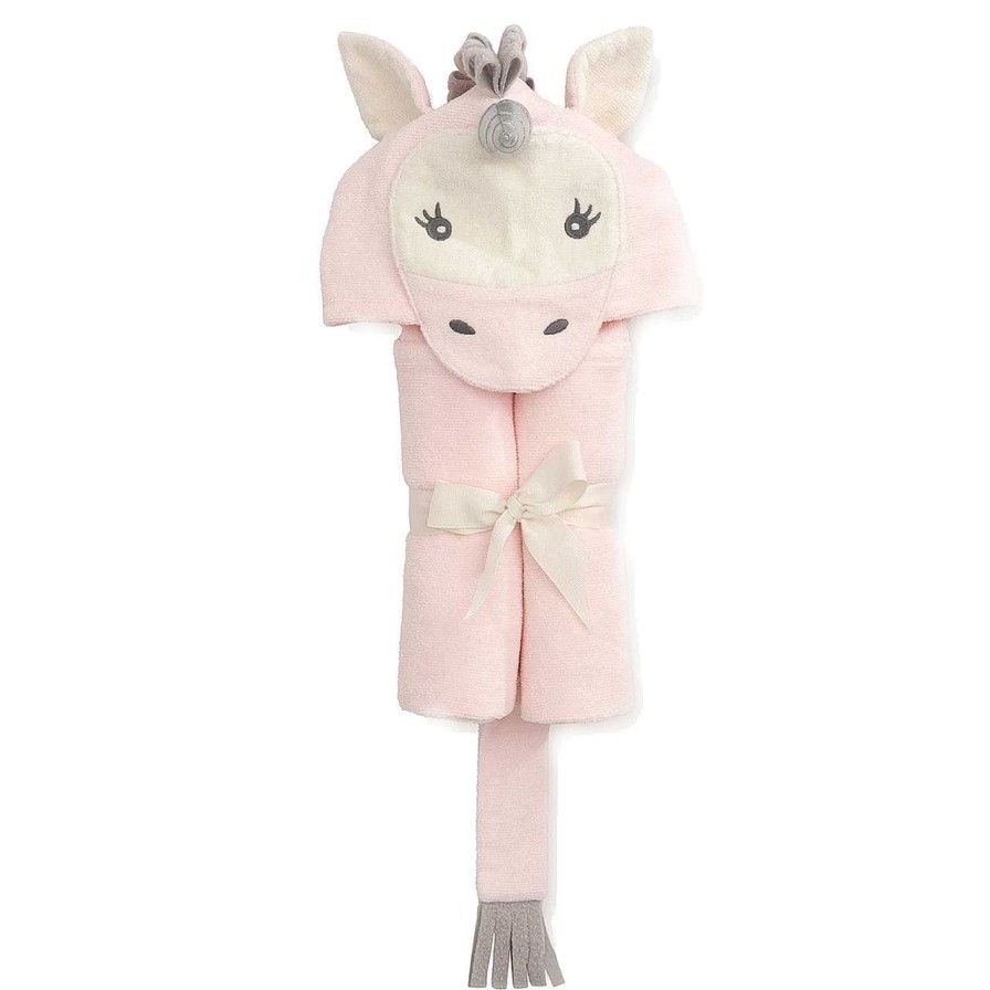 Baby Stuff Elegant Baby | Pink Unicorn Hooded Bath Towel