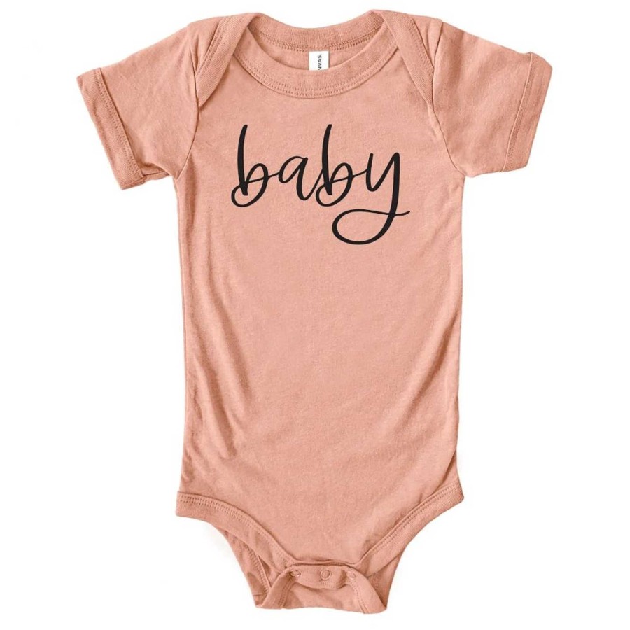 Girl Saved by Grace Co. | Baby Graphic Bodysuit, Peach