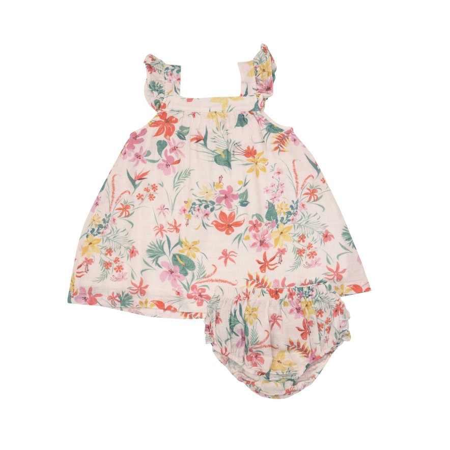 Girl Angel Dear | Sundress & Bloomer Set, Leilani Floral