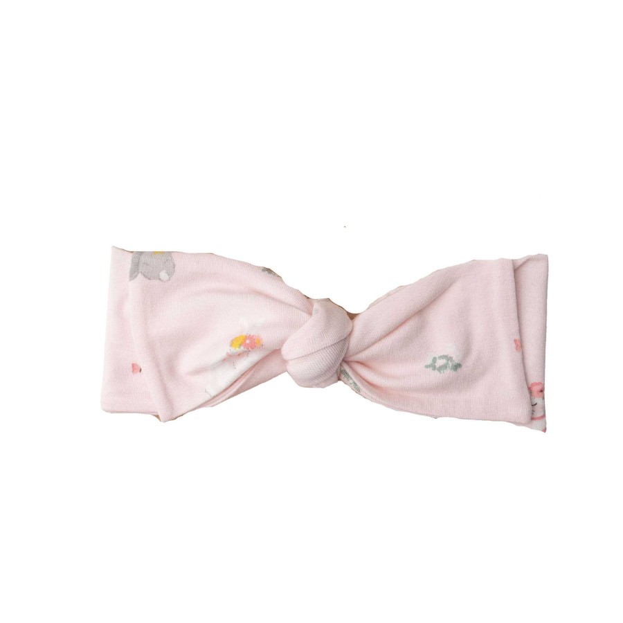 Girl Angel Dear | Knot Headband, Bunny Pink