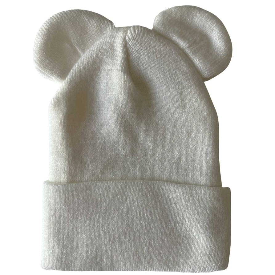 Accessories SpearmintLOVE | Baby'S First Hat, Warm White Bear