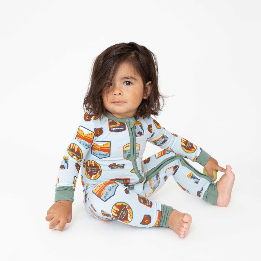 Boy Angel Dear | 2 Way Zip Romper, National Parks Patches Southeast