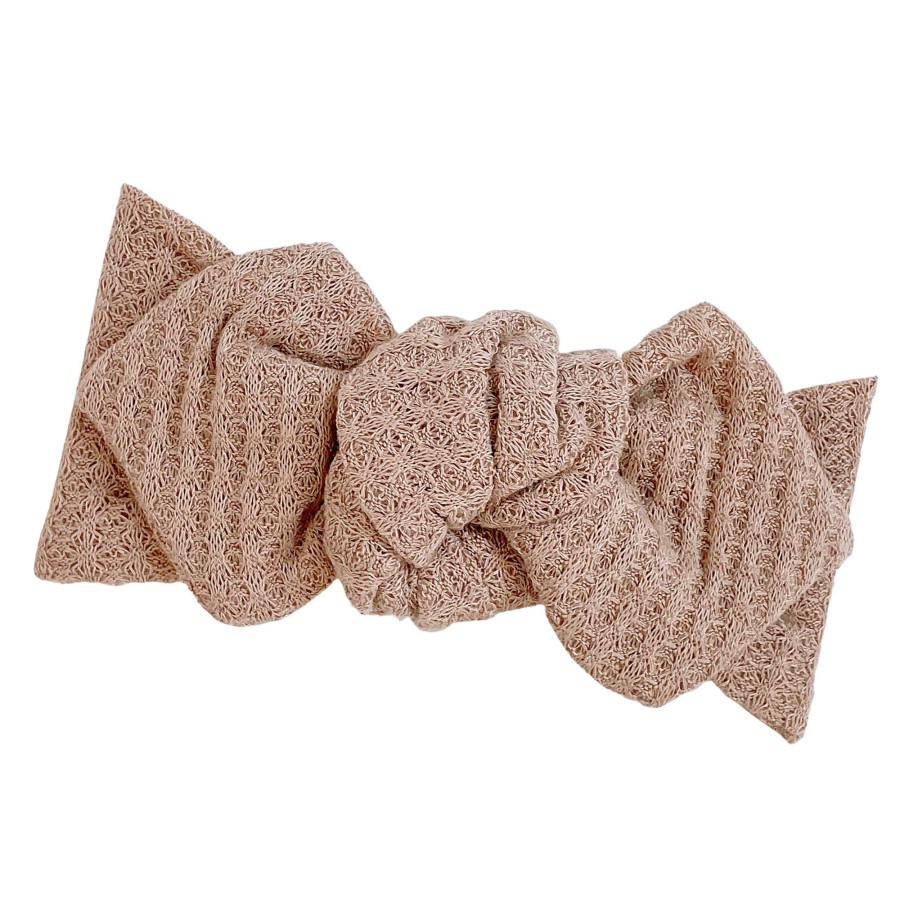 Girl Eyee Kids | Top Knot Headband, Waffle Sand